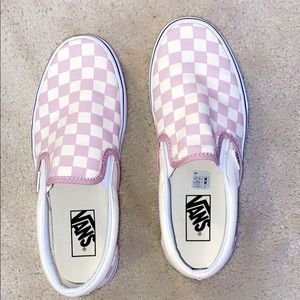 Pink Checkered Vans